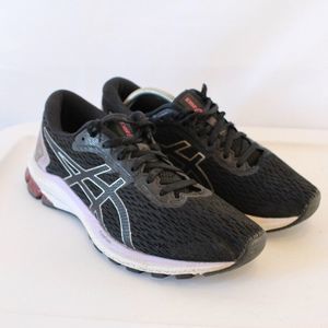 Asics GT 1000 Running Sneaker Size 8.5 Woman's Black Purple Shoes 1012A651